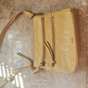 Authentic THE SAK Reseda Leather Buttercup Floral Shoulder bag